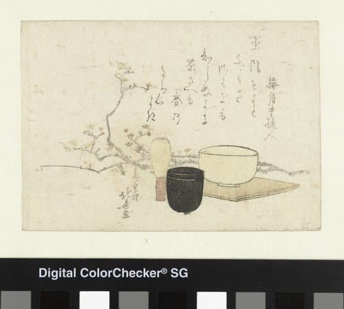 Tea Ceremony Utensils by Katsushika Hokusai