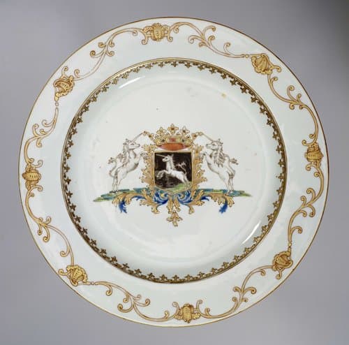 Plate with the Van Beeftingh Family Coat of Arms by anonymous