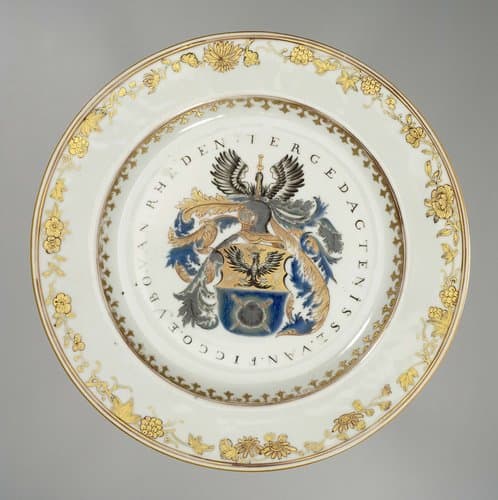 Plate with the arms of the Van Rheden family by anonymous