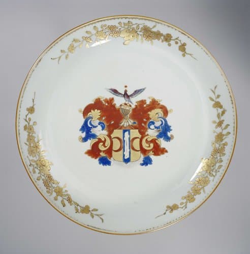 Saucer-dish with the arms of the Valckenier family by anonymous