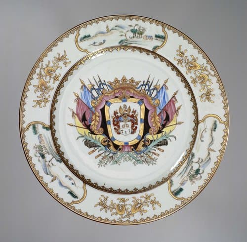 Plate with the arms of the Ver Heull family by anonymous
