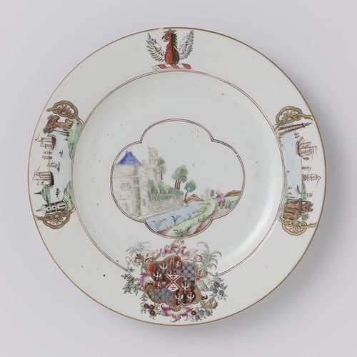 Plate with the arms of the Cooke by anonymous