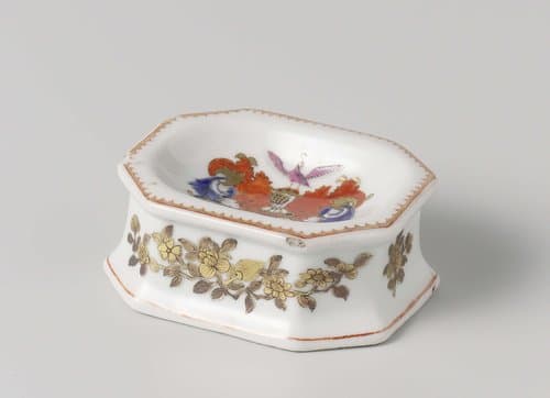 Zoutvat met het wapen van de familie Valckenier by anonymous