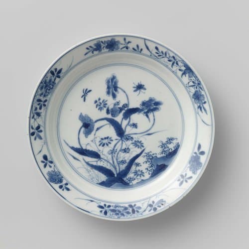 Plate with rocks by anonymous
