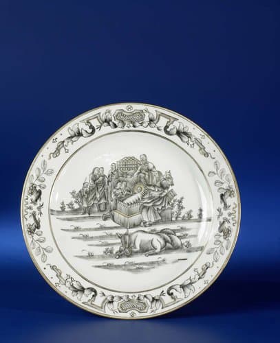 Plate with an image of the Nativity by anonymous