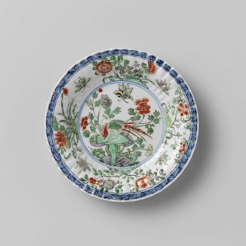 Saucer with rocks by anonymous