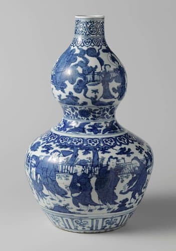 Kalebasvormige vaas met Shoulao en de Acht Onsterfelijken by anonymous