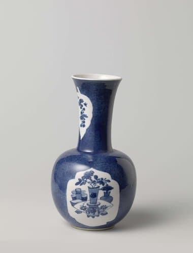 Vase with powder blue by anonymous