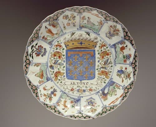 Saucer-dish with the arms of Artois by anonymous