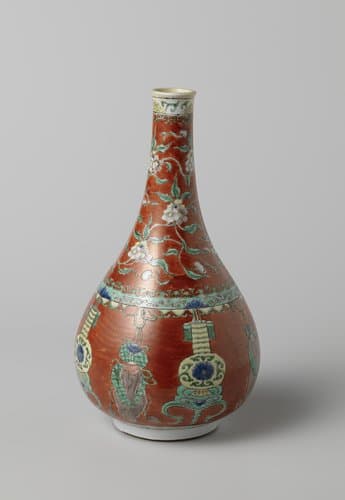 Bottle vase with tassels by anonymous