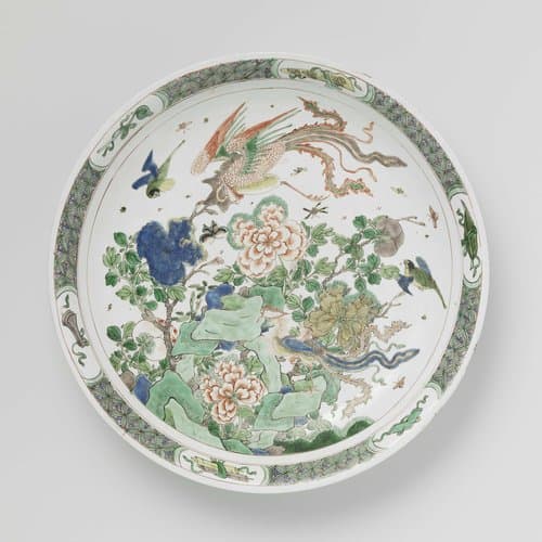 Saucer-dish with rocks by anonymous