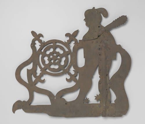 Windwijzer met figuur met knots by Unknown Artist