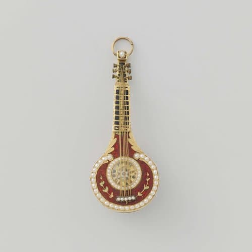 Horloge in de vorm van een mandoline by anonymous