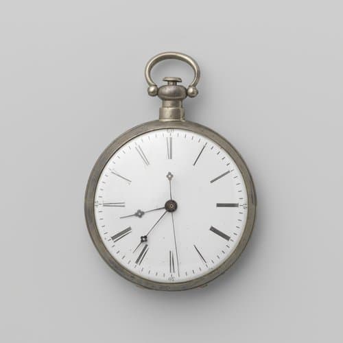 Herenhorloge van zilver by anonymous