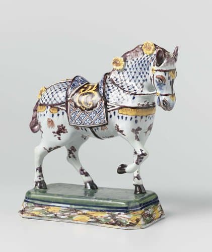 Paard van faience by De Porceleijne Schotel
