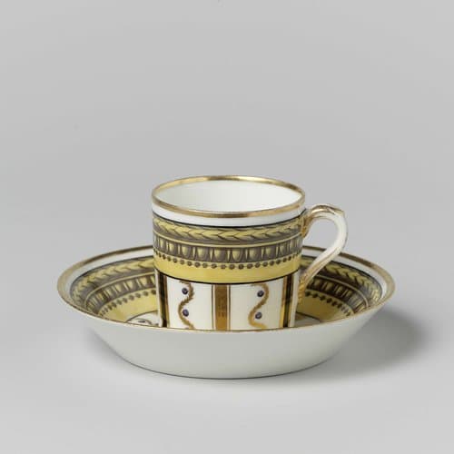Cup and saucer by Koninklijke Porseleinfabriek Dommer & Co.