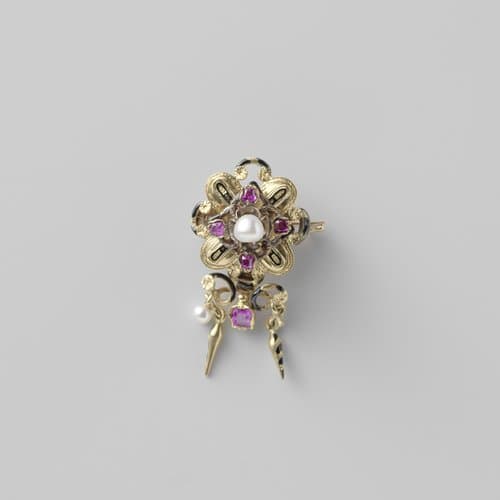 Broche van goud by Unknown Artist