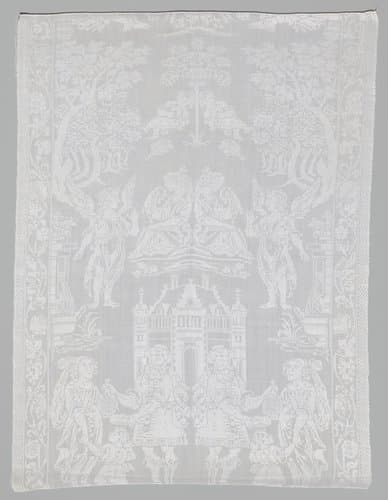 Servet met de geschiedenis van Abraham by Quirijn Jansz. Damast