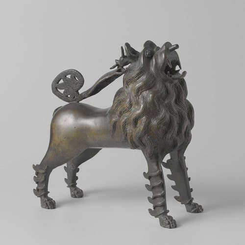 Aquamanile in the form of a lion by Meester Bernhuser