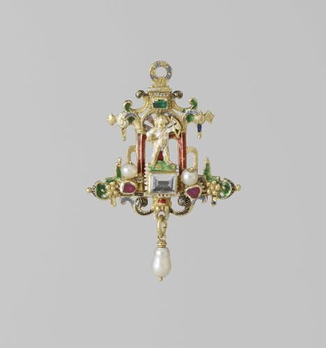 Hanger met Amor in een nis by anonymous