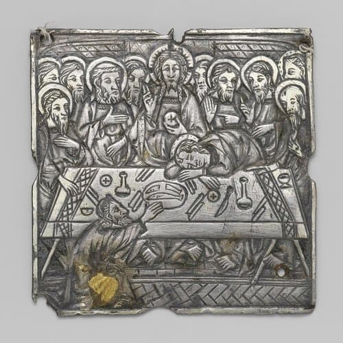 Plaquette met voorstelling van het Laatste Avondmaal by anonymous