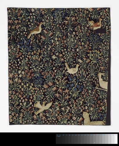 Millefleurs with Animals (Fragment) by anonymous