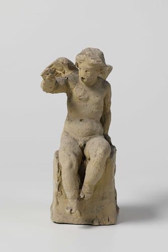 Gevleugelde Putto by Eugène Lacomblé
