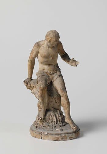 Badende jongeling by Eugène Lacomblé