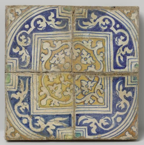 Veld van vier vloertegels by anonymous