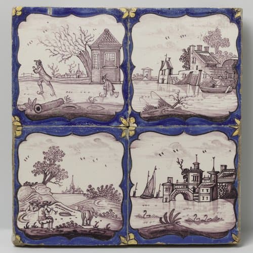 Veld van vier tegels by anonymous