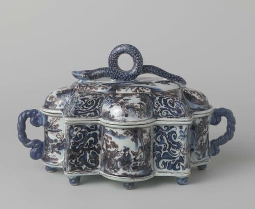 Specerijenpot met chinoiserie decoratie by De Grieksche A