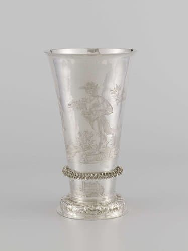 Beker met de vier jaargetijden by anonymous
