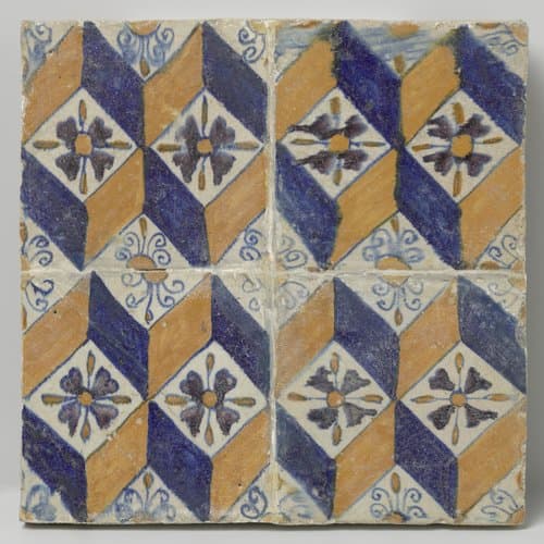 Tegelveld van vier tegels by anonymous