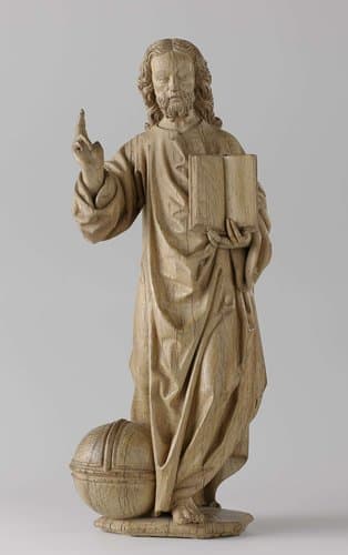 Christus als salvator mundi by Master of the Utrecht Stone Female Head