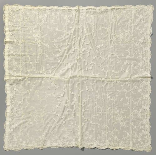 Doopsluier van applicatiekant met voering by anonymous