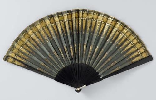 Folding fan by anonymous
