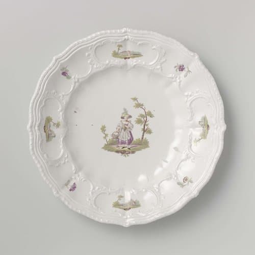 Plate by Weesper porseleinfabriek