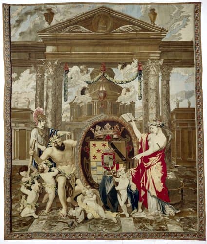 Wapentapijt van de graaf van Monterey by Jacob van der Borcht (I)
