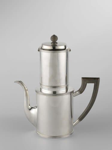 Koffiefilterkan, rond, met filetranden by Fa. Diemont