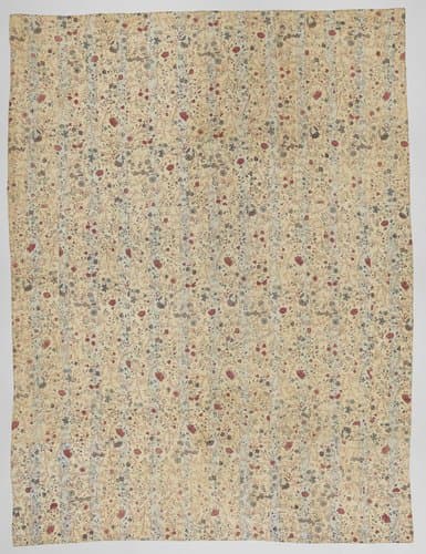 Doorgestikte sitsen sprei by Unknown Artist