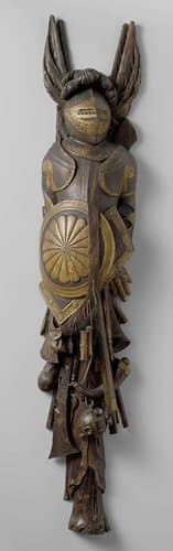 Two Carved Martial Trophies by anonymous