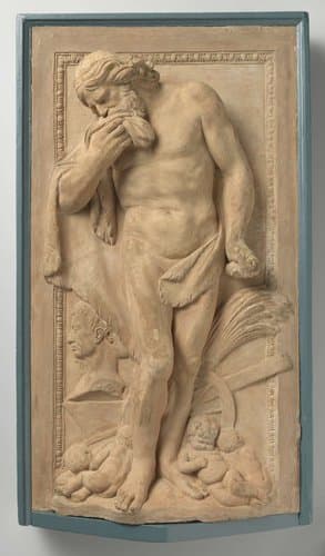 Saturn, Model for a High Relief in the Amsterdam Town Hall (now Royal Palace) at Dam Square by Artus Quellinus (I)