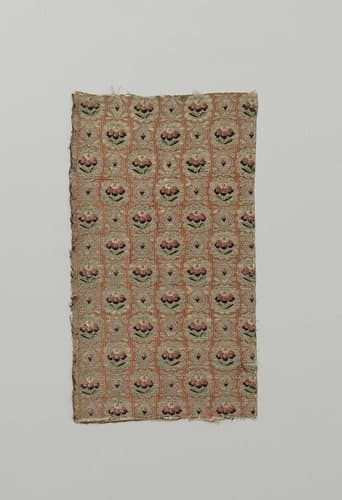 Fragment van een veelkleurig zijdeweefsel by anonymous