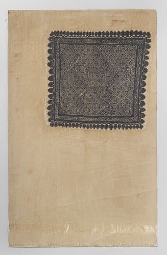 Weefselfragment met tabula by anonymous