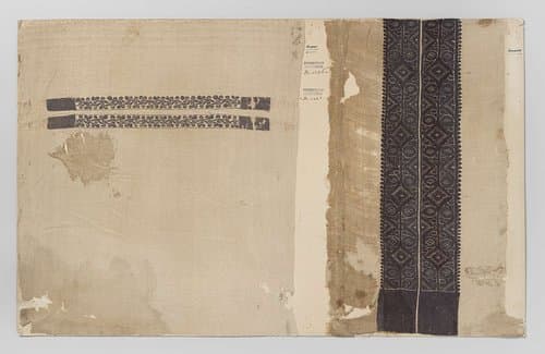 Weefselfragment in tapijtwerk by anonymous