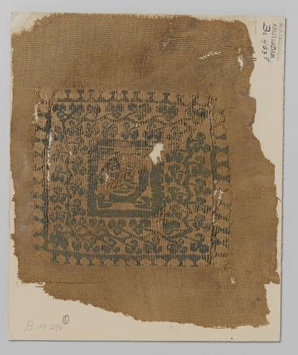 Weefselfragment met tabula by anonymous