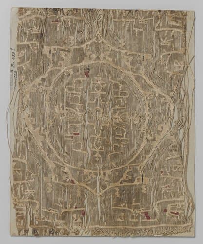 Weefselfragment, mogelijk een tabula by anonymous