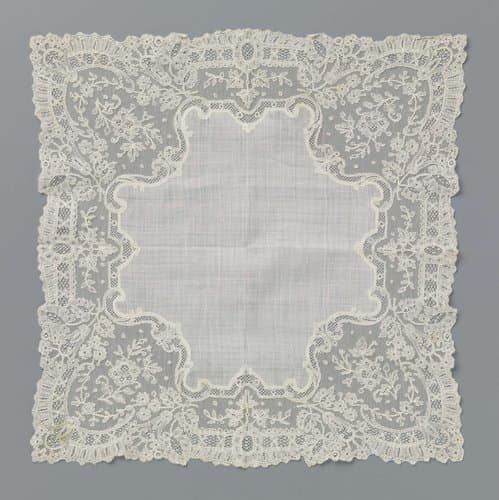 Zakdoek van kloskant met de hangende lelies by anonymous