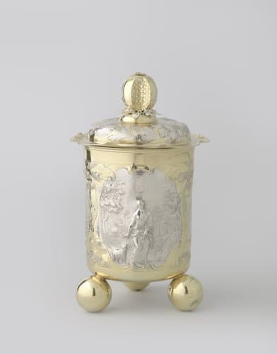 Beker van zilver by Heinrich Mannlich (I)