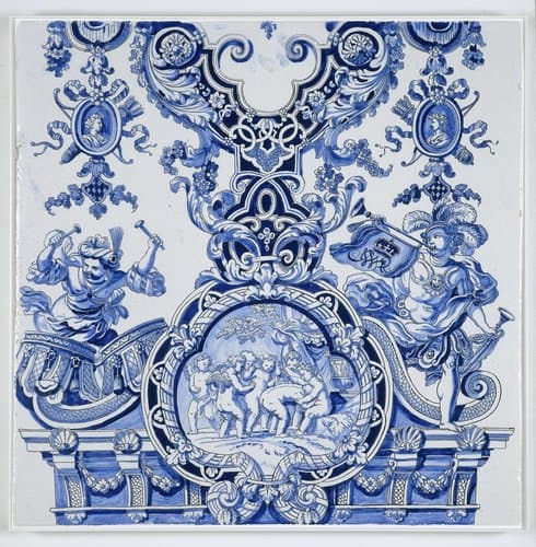 Three plaques from a column by De Grieksche A